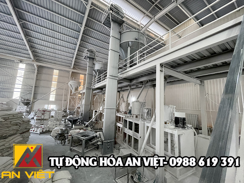 Lắp đặt cân định lượng bột đá năng suất 3-4 tấn/h tại Hà Nam